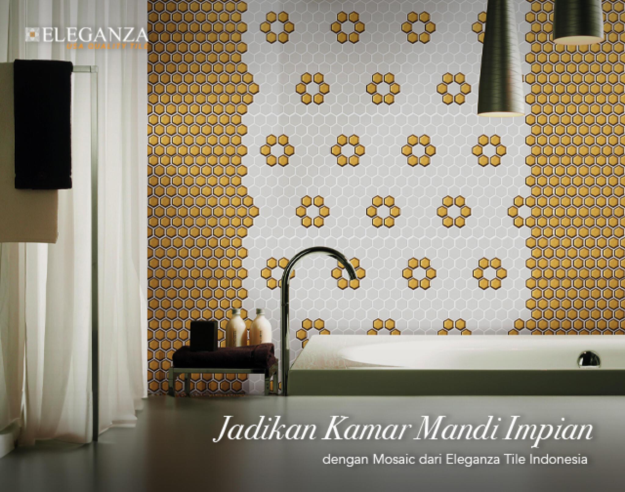 Jadikan Kamar Mandi Impian dengan Mosaic dari Eleganza Tile Indonesia .